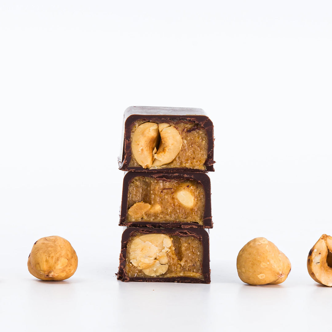 LA BARRE PRALINÉ NOISETTES ENROBÉE NOIR