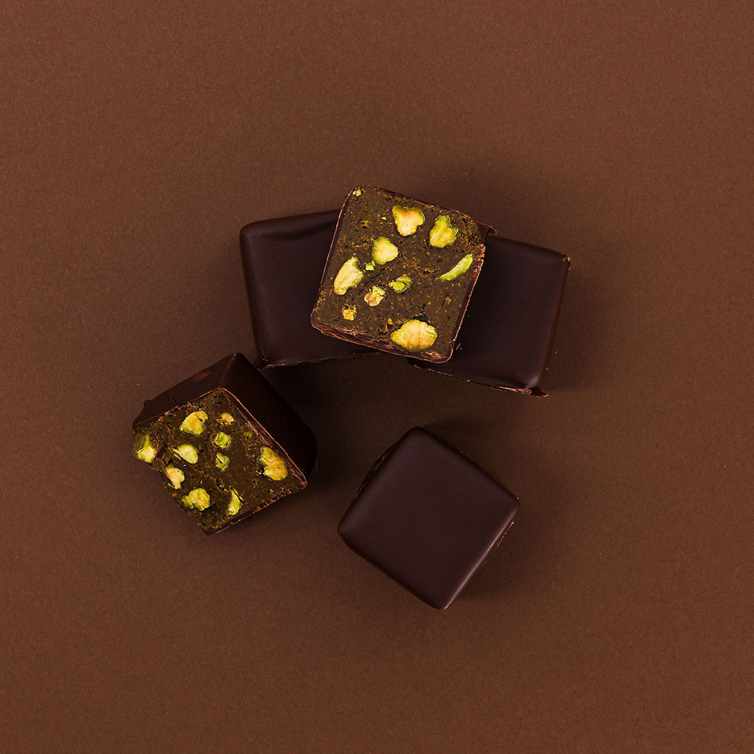ROCHERS PUR NOIR PRALINÉ PISTACHES