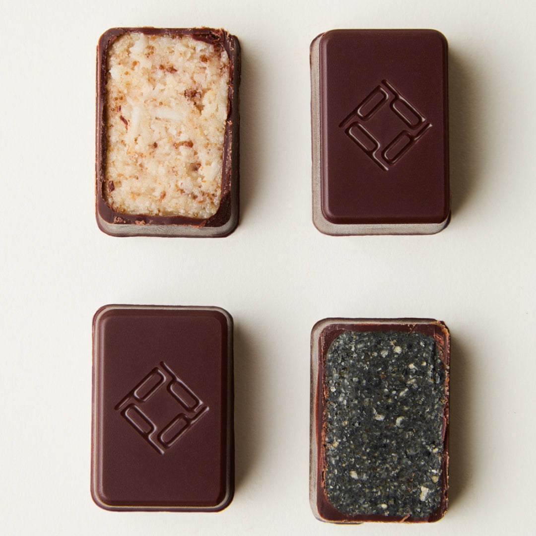 DARK COATED BONBONS MIX OF 4 ORIGINAL PRALINES