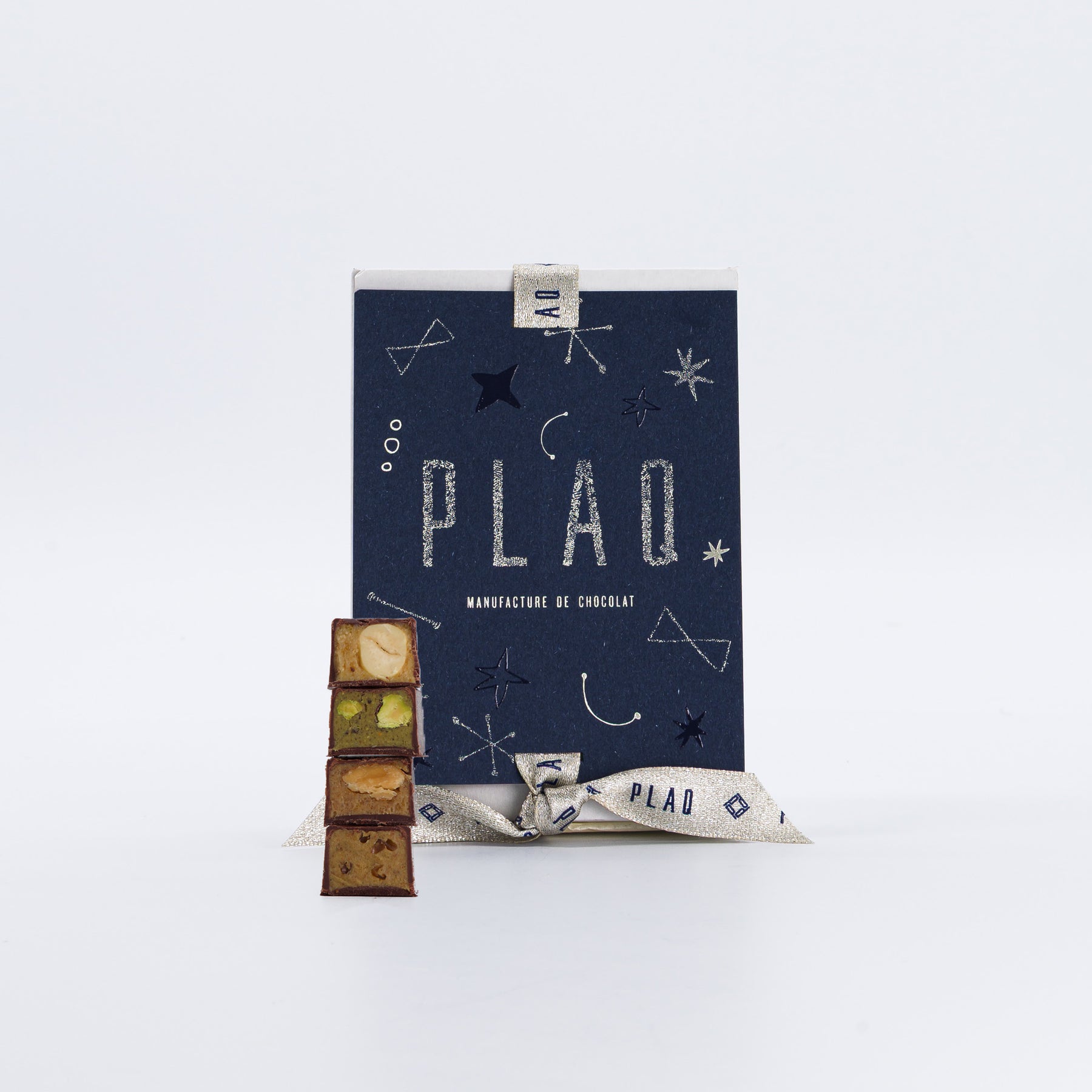 16 DARK CHOCOLATE COATED BONBONS MIX OF 4 PRALINE