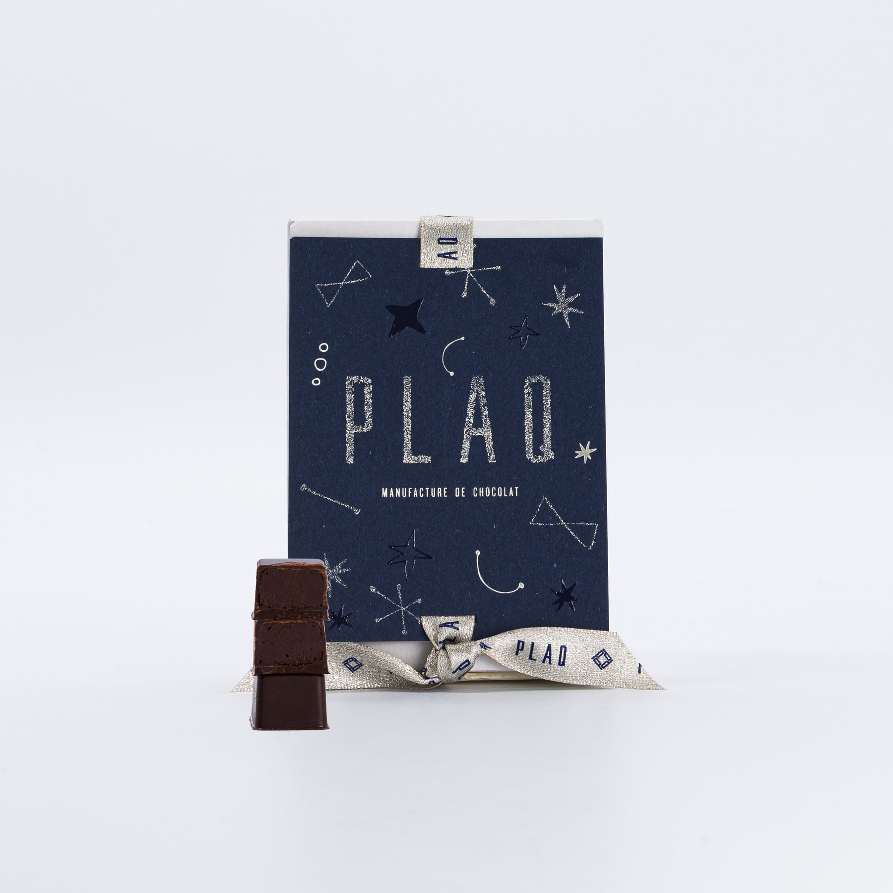 BOÎTE 16 BONBONS MIX DE 2 GANACHES CHOCOLAT NOIR