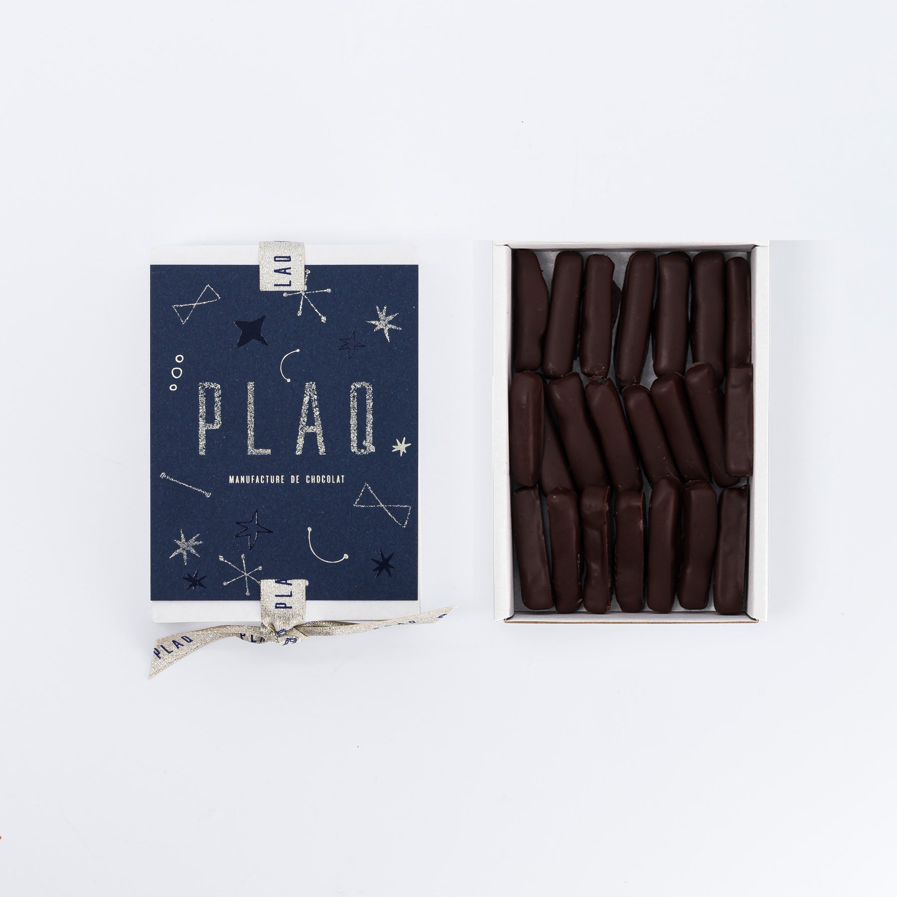 BOÎTE GINGEMBRES CONFITS ENROBÉS TRÈS NOIR