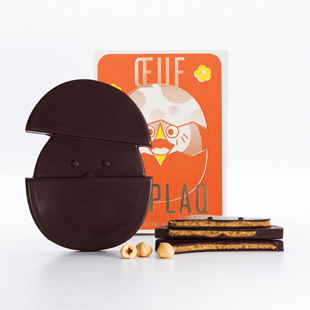 Oeuf de plaq praliné noisettes pâques 2026