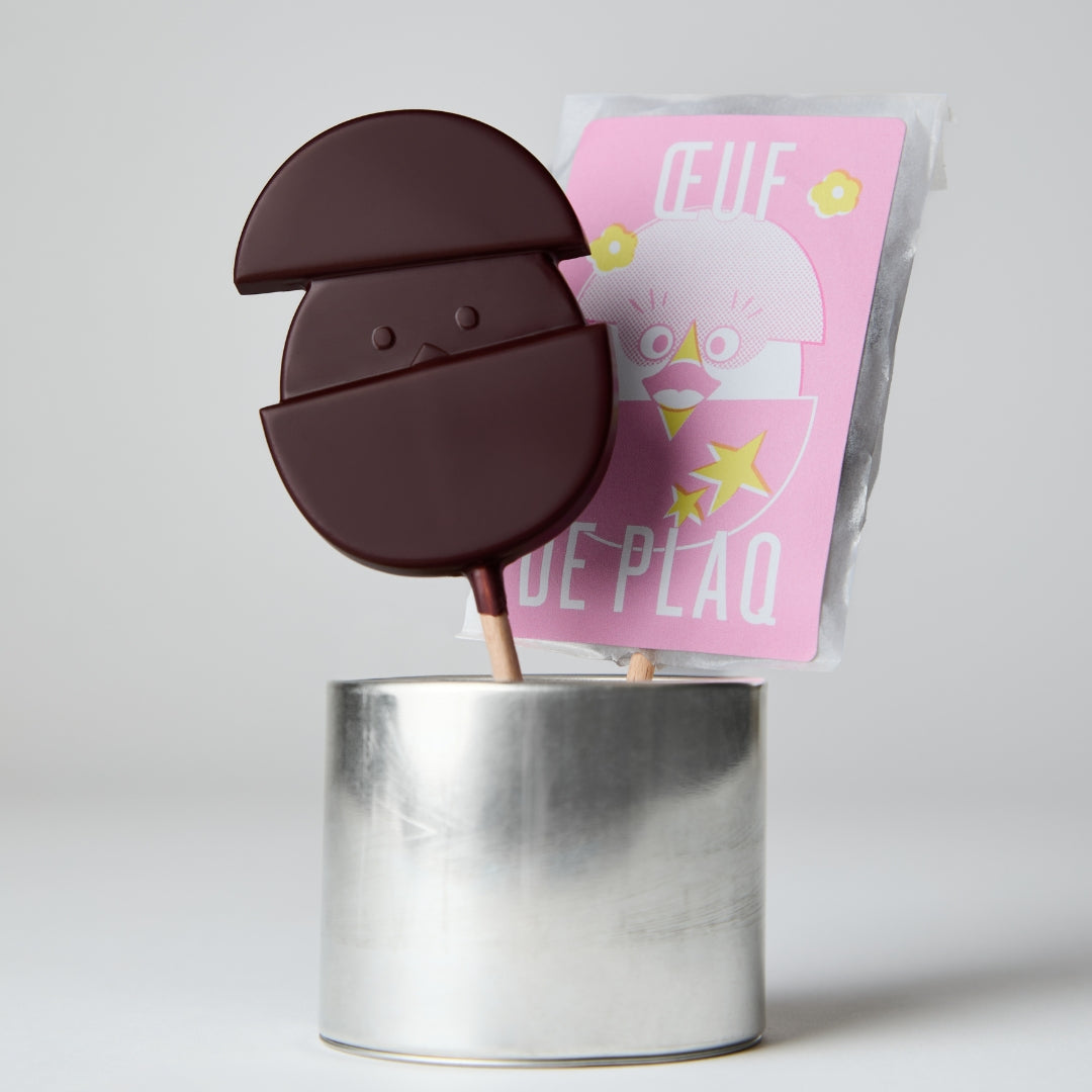 Sucette Oeuf de Plaq noir Pâques 2026